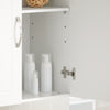 SoBuy FRG231-W Meuble Haut Salle de Bain Suspendu Armoire Murale avec Étagère Réglable et Porte Rangement Mural Compact pour Salle de Bain, WC ou Cuisine Blanche 60x30x60 cm