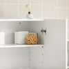 SoBuy FRG231-W Meuble Haut Salle de Bain Suspendu Armoire Murale avec Étagère Réglable et Porte Rangement Mural Compact pour Salle de Bain, WC ou Cuisine Blanche 60x30x60 cm