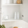 SoBuy FRG231-W Meuble Haut Salle de Bain Suspendu Armoire Murale avec Étagère Réglable et Porte Rangement Mural Compact pour Salle de Bain, WC ou Cuisine Blanche 60x30x60 cm