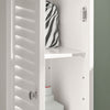 SoBuy FRG236-W Meuble Colonne Salle de Bain Armoire Rangement Haute avec 2 Portes, 1 Tiroir et Niche Ouverte Meuble de Rangement pour Salle de Bain,WC, SDB, Toilette ou Cuisine 32x170x30cm