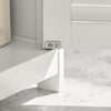 SoBuy FRG237-II-W Meuble sous-Lavabo, Meuble sous Vasque avec Étagères Ajustables, Meuble de Salle de Bain en MDF, pour Colonne lavabo, Rangement avec Portes Anti-humidité, Blanc, L60xP35xH58 cm