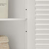 SoBuy FRG237-W Meuble Sous-Lavabo Meuble de Salle de Bain Vasque, 2 portes et 2 étages