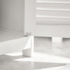 SoBuy FRG237-W Meuble Sous-Lavabo Meuble de Salle de Bain Vasque, 2 portes et 2 étages