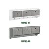 SoBuy FRG282-HG Porte Manteau Mural avec 5 Crochets et 3 Paniers - Porte Manteau Mural Bois, Meuble Entrée avec Étagère - Penderie Suspendue pour Chambre, Salon, Salle de Bain - Gris 100x20x30cm