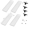 SoBuy FRG34-P02 Set de 2 Paniers de Rangement Métal pour Système de Penderie Télescopique – Paniers pour Porte-vêtements et Portemanteau