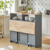 SoBuy FSB36-HG Buffet de Rangement Placard de Cuisine Ilot de Cuisine Armoire de Cuisine Multi-rangements