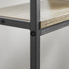 SoBuy FSB49-PZ Table Console Meuble Entrée Couloir avec 3 Étagères de Rangement, Étagères arrière Canapé, Style Industriel pour Salon ou Hall - L120xP20xH77cm, Métal & Bois