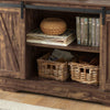 SoBuy FSB60-N Commode Meuble de Rangement Buffet Placard - Porte de Grange Coulissante + Étagères Réglables + Grande Capacité - pour Salon Couloir Cuisine Bureau Chambre - 120x40x70cm