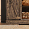 SoBuy FSB60-N Commode Meuble de Rangement Buffet Placard - Porte de Grange Coulissante + Étagères Réglables + Grande Capacité - pour Salon Couloir Cuisine Bureau Chambre - 120x40x70cm