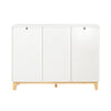 SoBuy FSB75-WN Buffet, Placard, Armoire Multi-Rangement sur Pieds avec 3 Portes et 2 Tiroirs