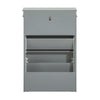 SoBuy FSR78-HG Armoire à Chaussures 2 Abattants, Rangement 8 Paires pour Entrée Couloir – 54x24x83 cm, Gris