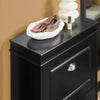 SoBuy FSR78-SCH Armoire à Chaussures 2 Abattants, Rangement 8 Paires pour Entrée Couloir – 54x24x83 cm, Noir