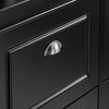 SoBuy FSR79-SCH Armoire à Chaussures 4 Abattants, Rangement 16 Paires pour Entrée Couloir – 105x24x83 cm, Noir