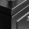 SoBuy FSR79-SCH Armoire à Chaussures 4 Abattants, Rangement 16 Paires pour Entrée Couloir – 105x24x83 cm, Noir