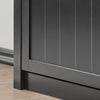 SoBuy FSR87-SCH Armoire à Chaussures 2 Abattants et Compartiment Ouvert pour Entrée Couloir – 80x24x110 cm, Noir