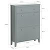 SoBuy FSR89-HG Meuble à Chaussures Gain de Place – Entrée Étroite – 80x25x108 cm Gris