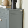 SoBuy FSR94-HG Armoire à Chaussures 3 Abattants, Rangement 12 Paires, Certifié FSC®, Slim 24cm – 53x24x117 cm, Gris