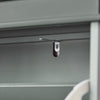SoBuy FSR94-HG Armoire à Chaussures 3 Abattants, Rangement 12 Paires, Certifié FSC®, Slim 24cm – 53x24x117 cm, Gris