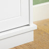 SoBuy FSR99-W Armoire à Chaussures 2 Abattants Ultra-Slim 18cm, Rangement 8-10 Paires pour Couloir – 76x18x78 cm, Blanc
