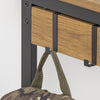 SoBuy FWT43-N Petit Bureau avec 1 Tiroir et 2 Crochets Bureau Gaming avec Etagères de Rangement Desk Multifonctionnel pour Chambre Table Gaming Naturel 60x40x77cm
