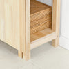 SoBuy FWT70-N Table de Salle à Manger Pliante avec étagères latérales, Table à Manger en Bois d'hévéa, Table à Dîner Pliable, Table en Bois pour Cuisine, Salle à Manger, Salon et Balcon, 60x98x126cm