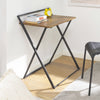 SoBuy FWT88-F Table Pliant pour Petits Espaces, Bureau d'Ordinateur Table d’Etude Bureau Portable à Domicile, Salon, Chambre, Aucun Assemblage Requis Design Industriel