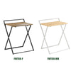 SoBuy FWT88-WN Bureau Pliant pour Petits Espaces, Bureau d'Ordinateur Table d’Etude Bureau Portable à Domicile, Salon, Chambre, Aucun Assemblage Requis Design Industriel