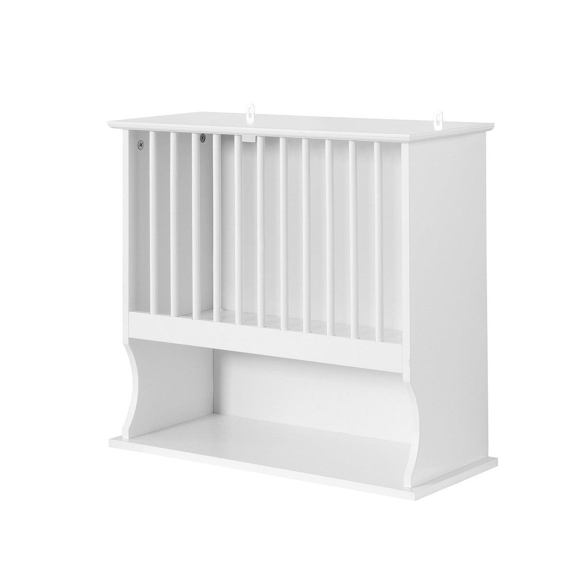 SoBuy KCR04-W Porte-Assiettes Murale Meuble de Rangement d'assiettes M–