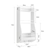 SoBuy KCR12-W Étagère à Suspendre Étagere Rangement murale Étagère à Épices Rangement Cuisine Étagère de salle de bain