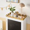 SoBuy KMB43-W Commode pour Enfants Étagère pour Chambre d'enfant avec Tableau Noir Bibliothèque Étagère à Jouets