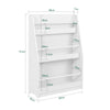 SoBuy KMB45-W Bibliothèque Montessorienne pour Enfants, Étagère à Livres pour Garçon, Fille, Chambre Enfant, Étagères à 3 hauteurs