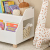 SoBuy KMB54-W Étagère Enfant, Étagère à Jouets, Étagère à Livres, Étagère de Rangement pour Livres et Jouets, Meuble Enfant