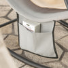 SoBuy OGS47-HG Fauteuil à Bascule Adulte, Chaise Longue, Transat Relaxation Ergonomique avec Pochette Latérale