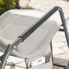SoBuy OGS47-HG Fauteuil à Bascule Adulte, Chaise Longue, Transat Relaxation Ergonomique avec Pochette Latérale