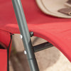 SoBuy OGS47-R Fauteuil à Bascule Adulte, Chaise Longue, Transat Relaxation Ergonomique avec Pochette Latérale