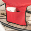 SoBuy OGS47-R Fauteuil à Bascule Adulte, Chaise Longue, Transat Relaxation Ergonomique avec Pochette Latérale