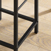 SoBuy OGT10-N Set de 1 Table + 2 Tabourets avec repose-pieds Table haute cuisine