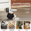 SoBuy FKW79-W Meuble Cuisine Desserte de Cuisine à roulettes, Desserte Rangement avec 3 Tiroirs et 1 Tablette Amovible, Meuble de Rangement Cuisine, L68xP38xH85cm, Blanc