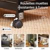 SoBuy FKW79-SCH Meuble Cuisine Desserte de Cuisine à roulettes, Desserte Rangement avec 3 Tiroirs et 1 Tablette Amovible, Meuble de Rangement Cuisine, L68xP38xH85cm,Noir
