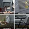 SoBuy OGS32-L-HG Tente de Camping Pliable 4 en 1avec Toit, Sac de Couchage, Matelas Gonflable, 2 Personnes, Gris