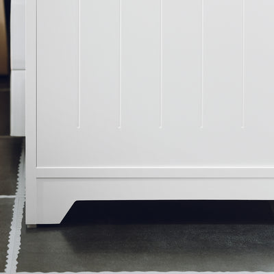 SoBuy BZR108-W Meuble sous Lavabo avec 2 Portes – 60×30×60 cm, Charge 30 kg, MDF E1, Blanc
