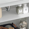 SoBuy BZR108-W Meuble sous Lavabo avec 2 Portes – 60×30×60 cm, Charge 30 kg, MDF E1, Blanc