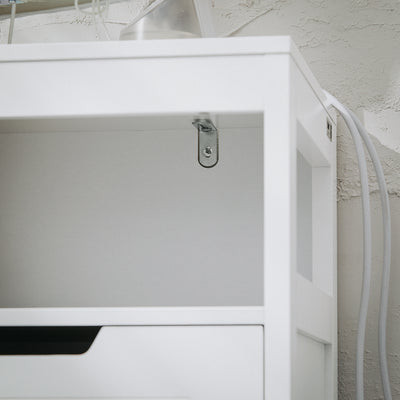 SoBuy BZR121-W Meuble Bas de Salle de Bain avec 2 Portes et Étagères Réglables – L70×P35×H90 cm, Charge 70 kg, MDF, Blanc