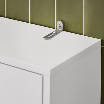 SoBuy BZR165-W Colonne Salle de Bain avec 3 Niveaux, pour Salle de Bain et WC, Rangement Optimisé, Design Fonctionnel, Usage Quotidien – L65×P20×H182 cm, Blanc