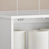 SoBuy BZR19-W Meuble Haut Salle de Bain – Armoire de Salle de Bain Suspendue avec Porte et Étagères Réglables, Etagere Murale en Bois pour Cuisine, Entrée – Armoire à Pharmacie, Blanc, 40x52x23cm