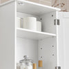 SoBuy BZR19-W Meuble Haut Salle de Bain – Armoire de Salle de Bain Suspendue avec Porte et Étagères Réglables, Etagere Murale en Bois pour Cuisine, Entrée – Armoire à Pharmacie, Blanc, 40x52x23cm