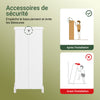 SoBuy BZR207-W Meuble Salle de Bain – Petit Armoire de Rangement avec Tiroir, Colonne de Salle de Bain en Bois, Meuble WC Rangement,Résistante à l’Humidité, Blanc, 42x30x93cm