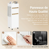 SoBuy BZR225-WN Colonne de Salle de Bain sur Roulettes avec Tiroir – Porte et Étagère, Rangement Vertical – 33×30×91 cm, Blanc