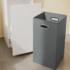 SoBuy BZR240-E-W Colonne de Salle de Bain Étroite avec Miroir et Éclairage – Prise Intégrée et Port USB-A, 2 Tiroirs – 30×30×180,5 cm, Blanc