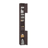SoBuy BZR34-II-BR Colonne Salle de Bain Ultra-Slim Brun 20x20cm, 1 Tiroir, 2 Portes, 5 Compartiments, Étagères Réglables, Anti-Humidité, 25kg – 20x20x180 cm